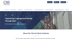 Desktop Screenshot of churchmusicinstitute.org