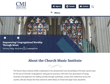 Tablet Screenshot of churchmusicinstitute.org